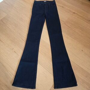 Paige High Rise Laurel Canyon Bootcut Jeans 23 Dark Indigo Transcend Vintage NWT